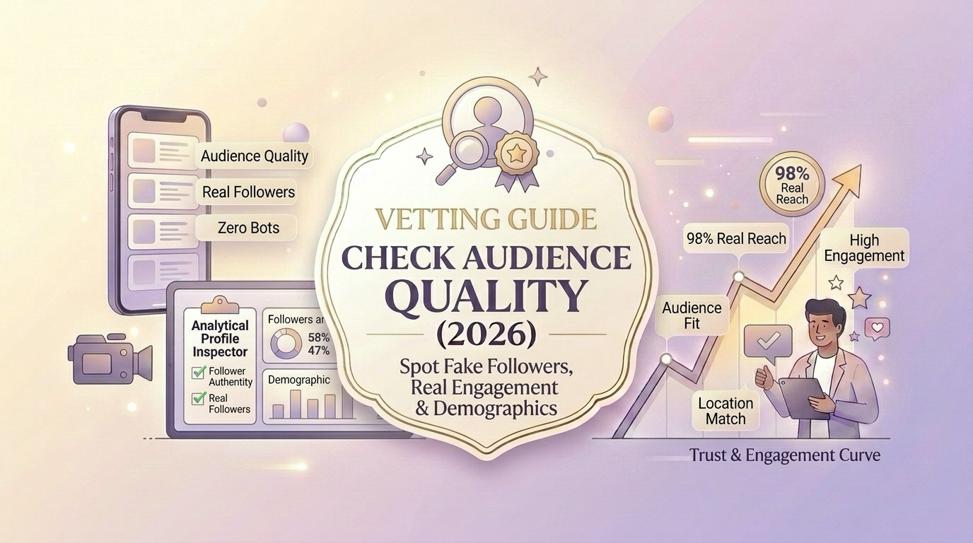 How to Check an Influencer's Audience Quality in 2026 cover graphic