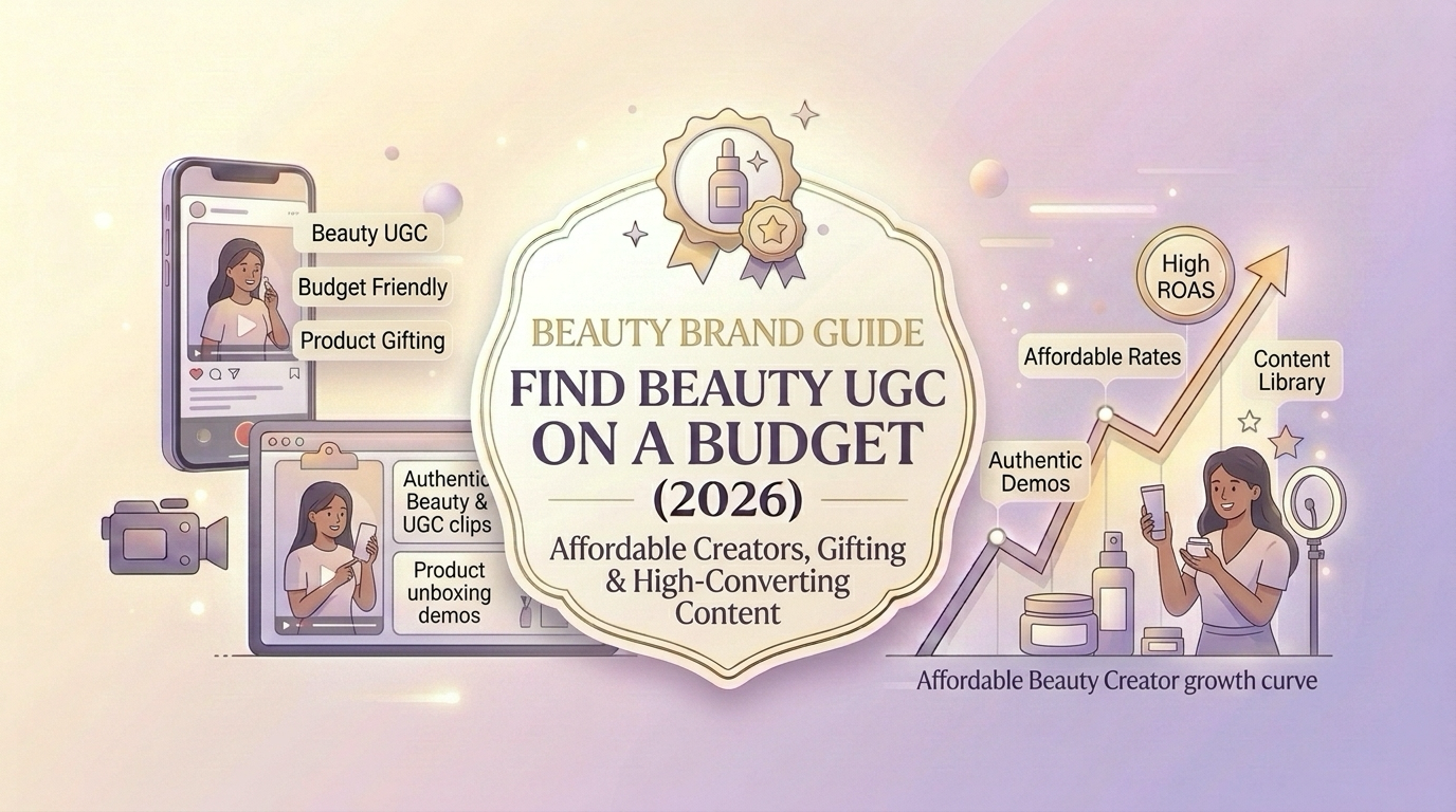 How to Find UGC Creators for Your Beauty Brand on a Budget cover graphic